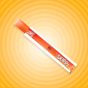Bubble Gum, Orange Combo Flavor Skippi Natural Ice Pop, Set Of 2 flavors of 12 Pack Ice Pops