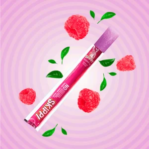 Raspberry Flavor Skippi Natural Ice Pop, Pack Of 12 Ice Pops