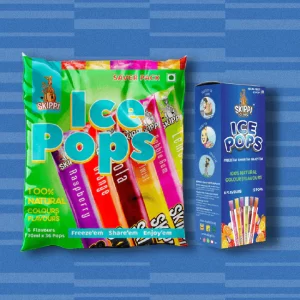 All Flavor Box & Saver Bag Combo Skippi Natural Icepops, 1 Pack of 12 Ice Pops + 1 Pack of 36 Ice Pops