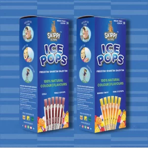 Cola, Mango Twist Combo Flavor Skippi Natural Ice Popsicle, Set Of 2 flavors of 12 Pack Ice Pops