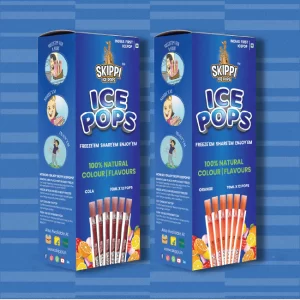 Cola, Orange Combo Flavor Skippi Natural Ice Pop, Set Of 2 flavors of 12 Pack Ice Pops