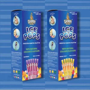 Mango Twist, Raspberry Combo Flavor Skippi Natural Ice Pop, Set Of 2 flavors of 12 Pack Ice Pops