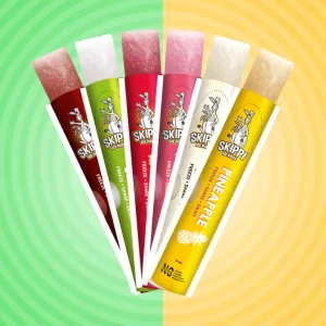 Cola,Lychee,Raspberry,Pink Guava,Lemon and Pineapple Flavor Combo of small pack of 12 +12 Skippi Natural Icepops of 32 ml each