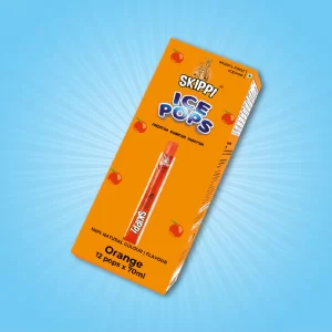 Orange Flavor Skippi Natural Ice Pop, Pack of 12 Ice Pops